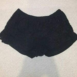 Black Lace Shorts
